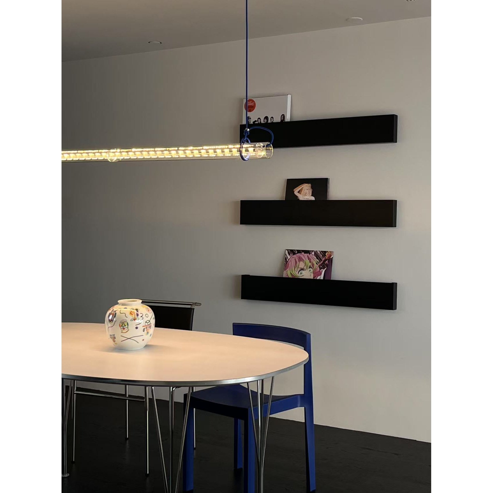 Tubular Linear LED Pendant Lamp D696