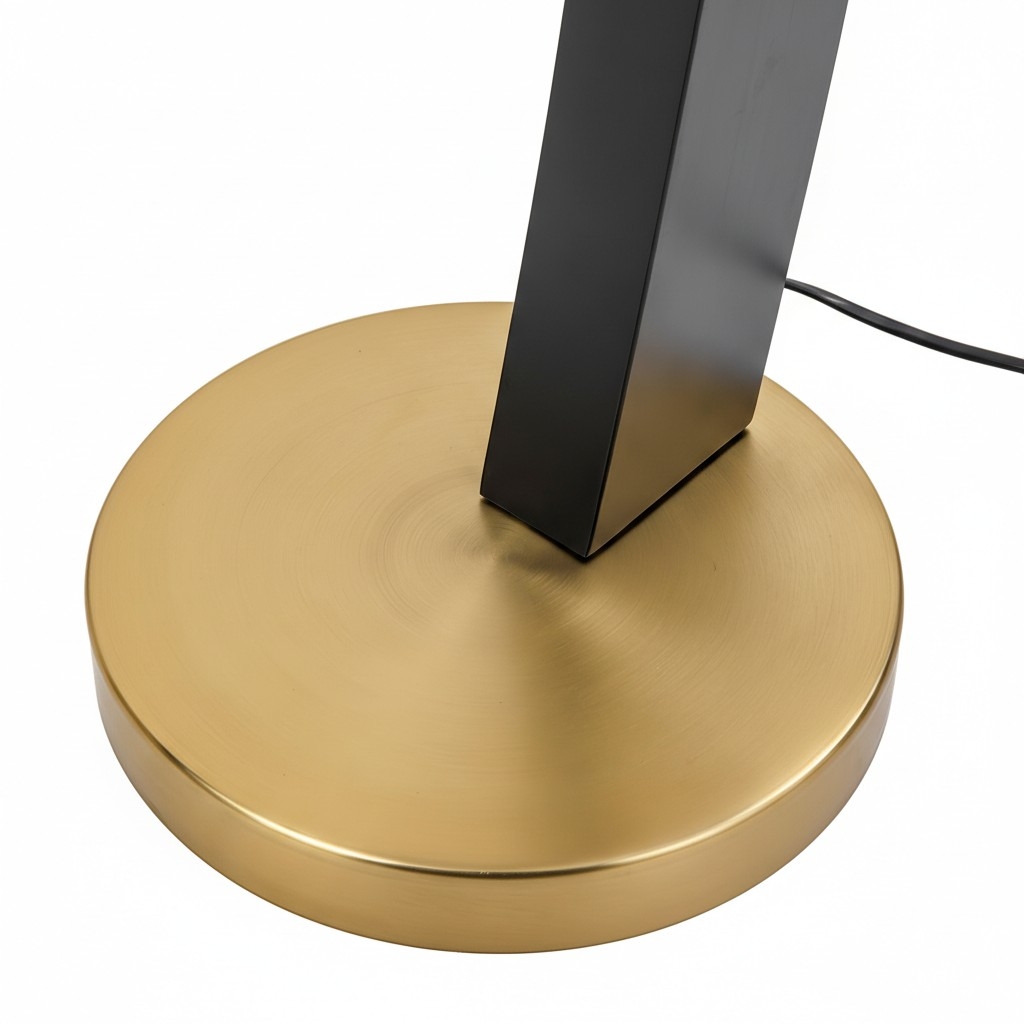 AstraLoop Modern Arc Fabric Floor Lamp - Elegant Sleek Curved Metal Design for Interiors K2309