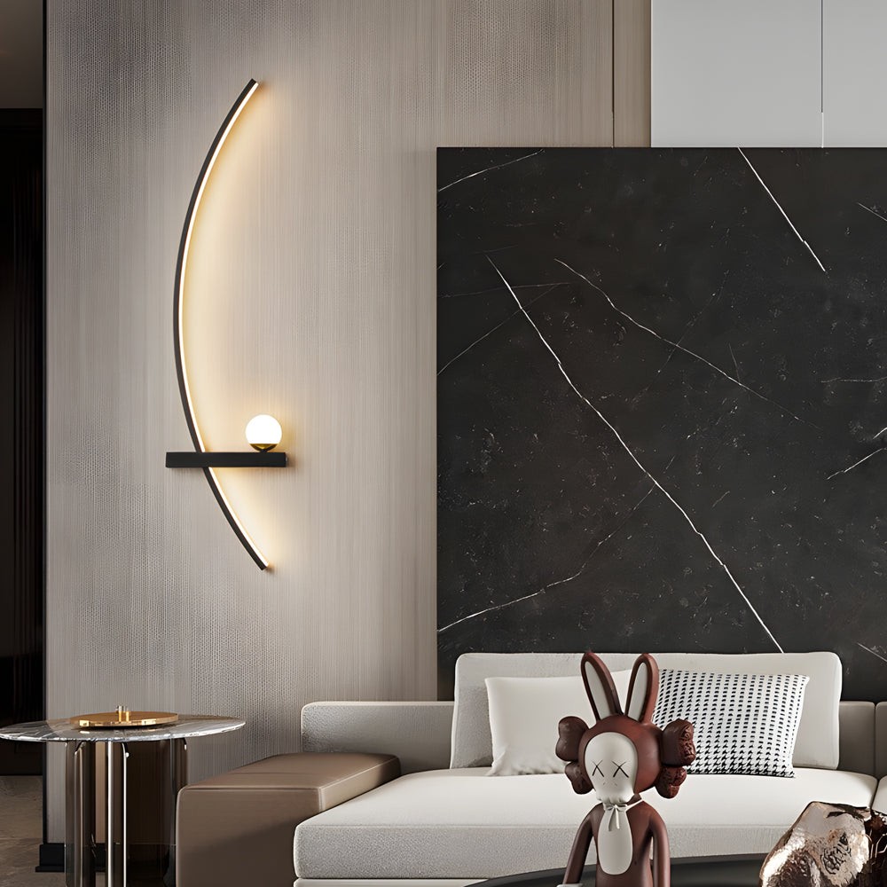 Curved Strip 3 Step Dimming LED Wall Sconce K816