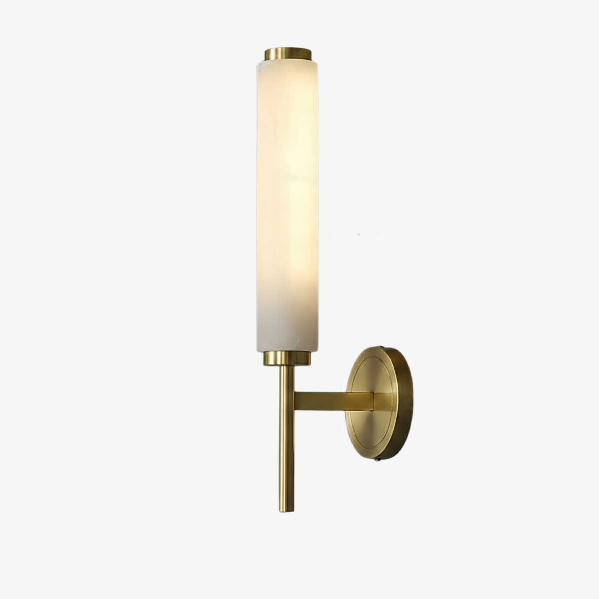 Luxellea Wall Lamp Slim Rod Round Plate Lighting Minimalist Modern Style for Any Room K2386