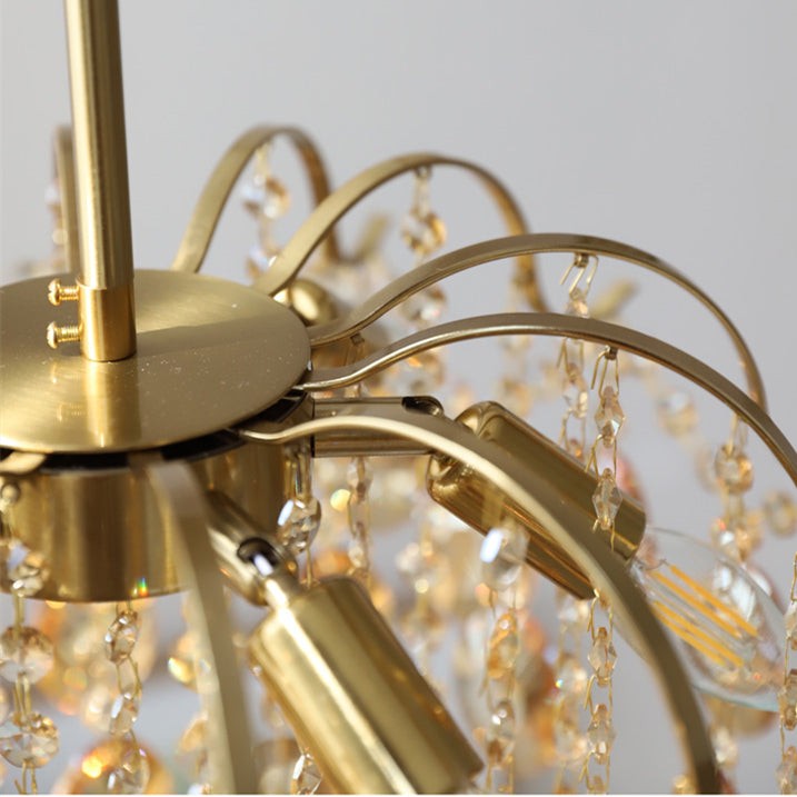 Vintage Sumptuous Teardrop Crystal Chandelier K1279