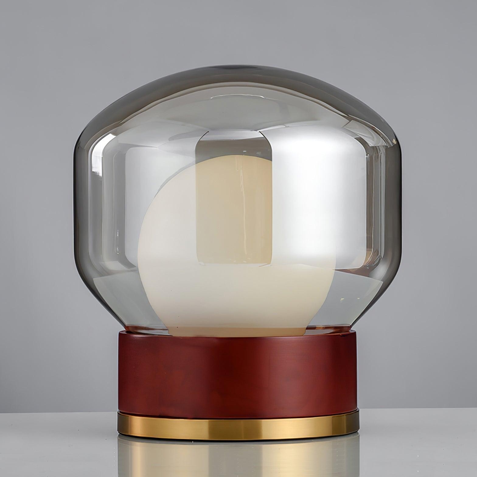 Simple Creative Wood Orb Table Lamp K628