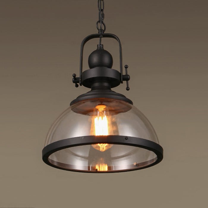 Modern Industrial Style Dome Glass Pendant Lamp K331