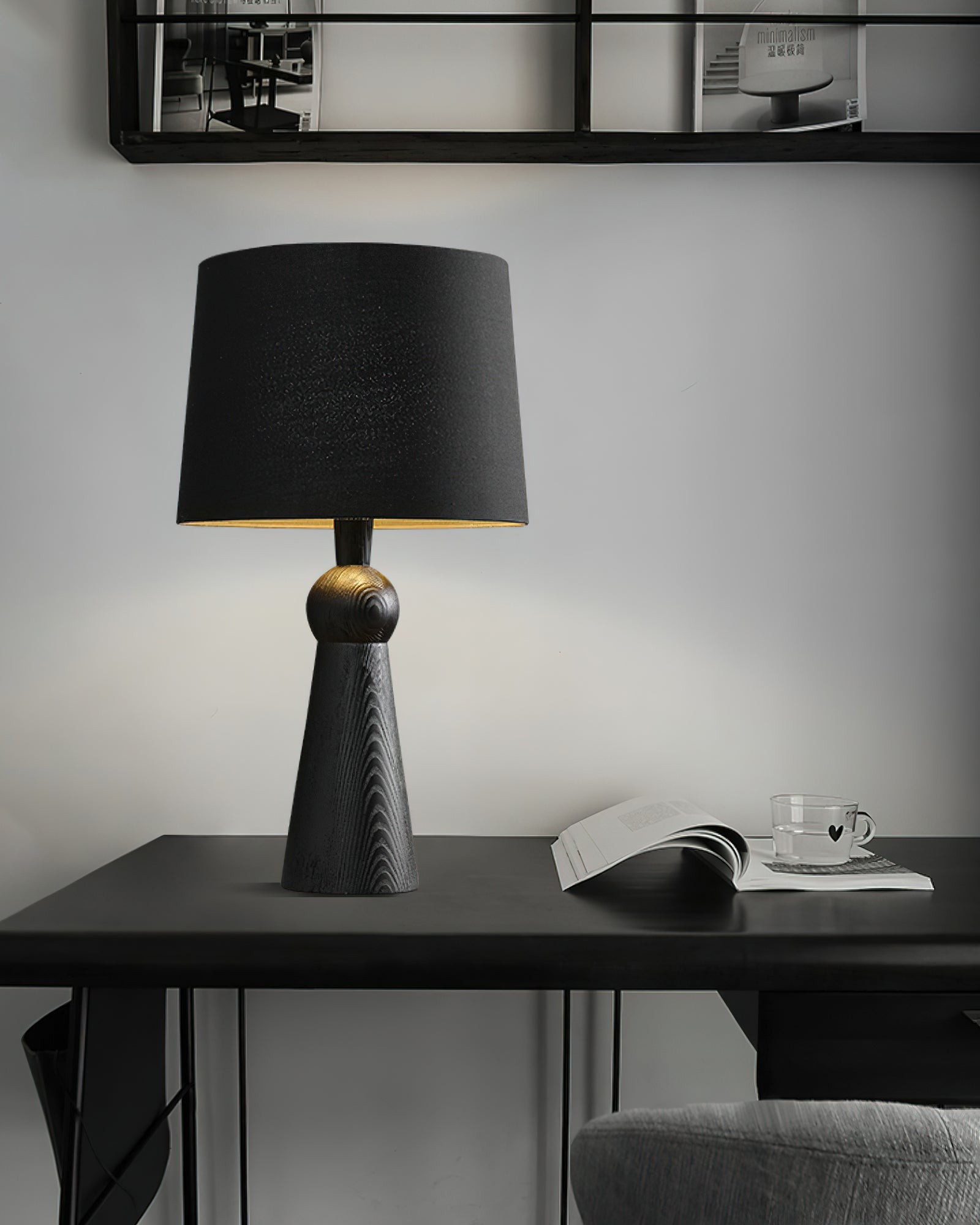 Nordic Retro Solid Wood Fabric Table Lamp K256