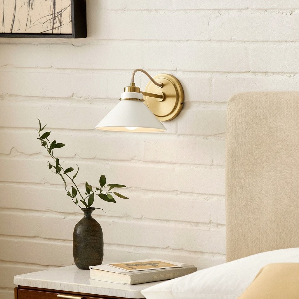 Aurenza Farmhouse Wall Sconce – Metal Or Glass Lighting for Entrance or Bedroom K1140