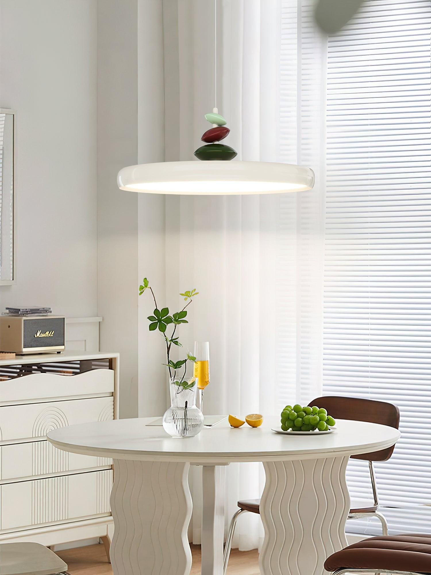 Swing Arm Stone Pendant Light K683