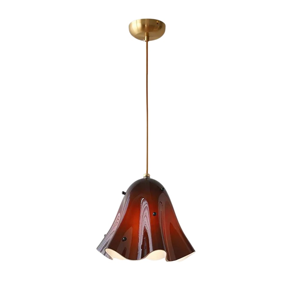 Bellina Vintage Fluted Glass Pendant Light – Mid-century Modern Fazzo  Pendant For Home Decor K897