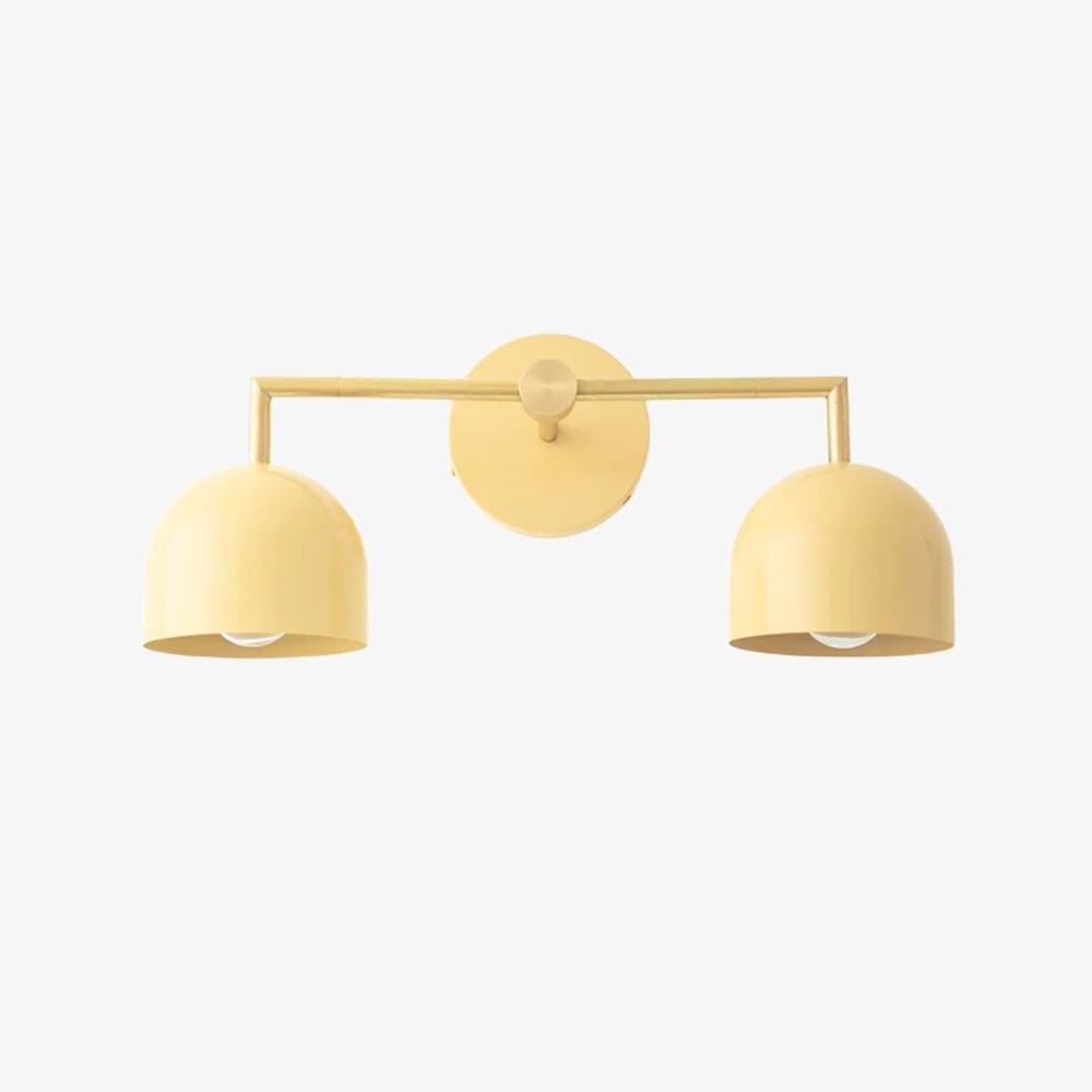 Metio Dome Farmhouse Vanity Wall Lamp - Colorful Dome Wall Sconce for Dressing Room K1596