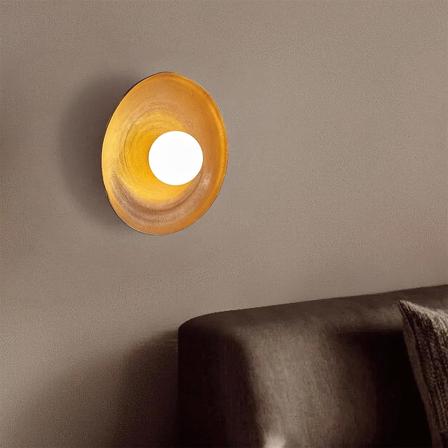Retro Irregular Round Wall Lamp K649