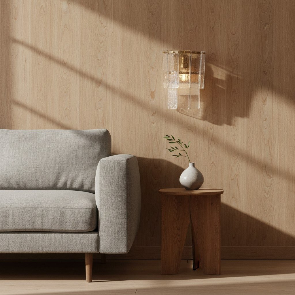 Lumvey Stylish Glass Wall Sconce - Modern Design Wall Light for Ambiance Hallways K1705