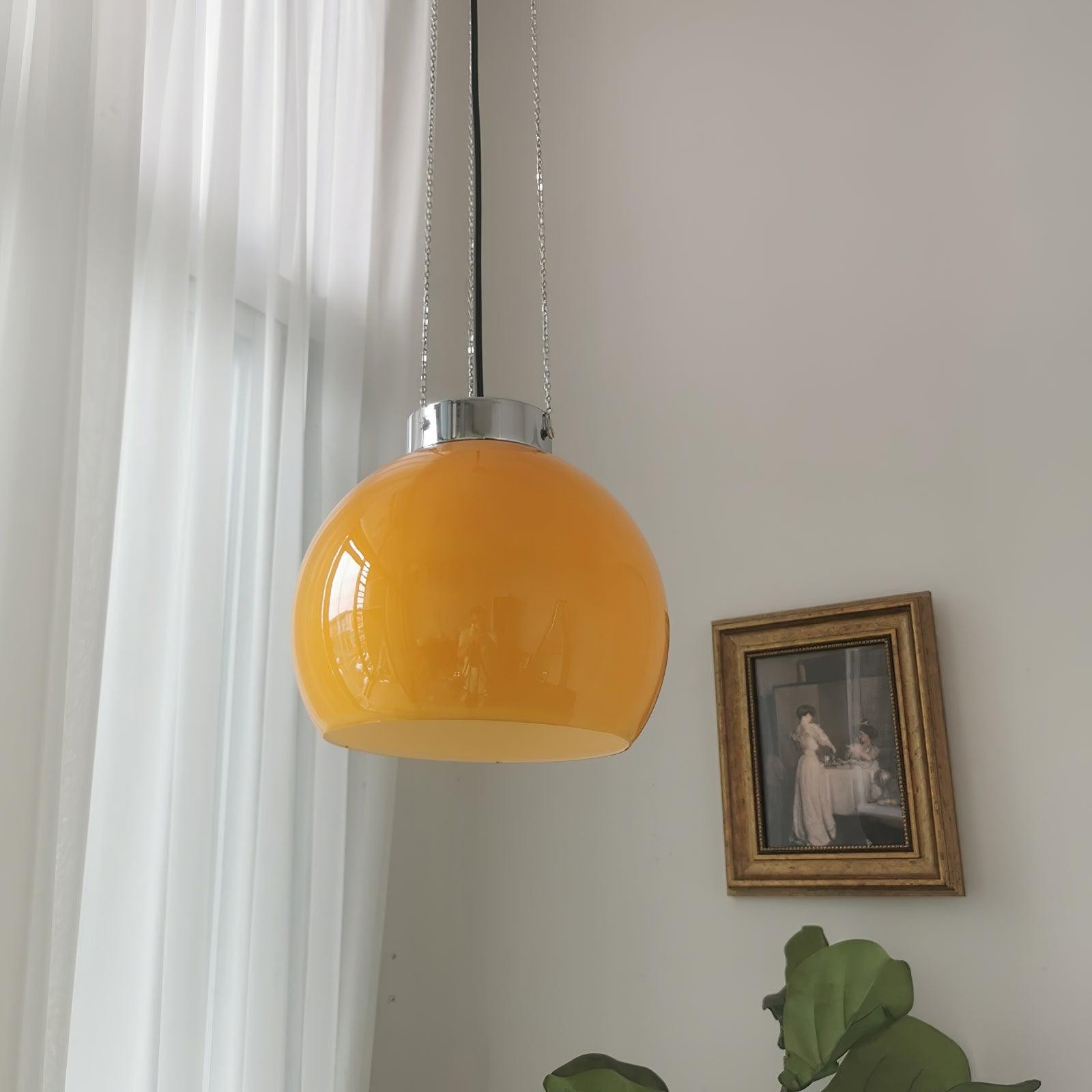 Vintage Bauhaus Creative Hemispherical Pendant Light K458