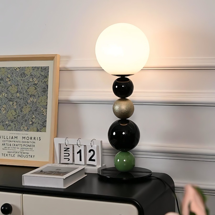 Coloful Stacked Round Ball Table Lamp K175
