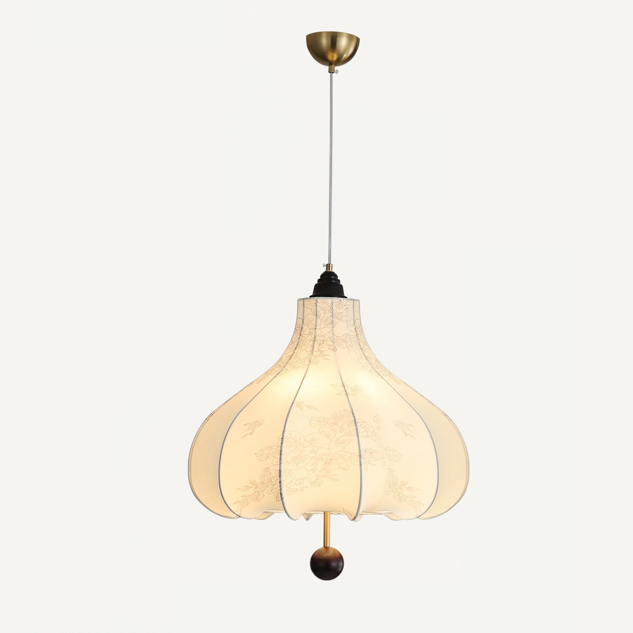 Retro Chestnut Fabric Pendant Light K318