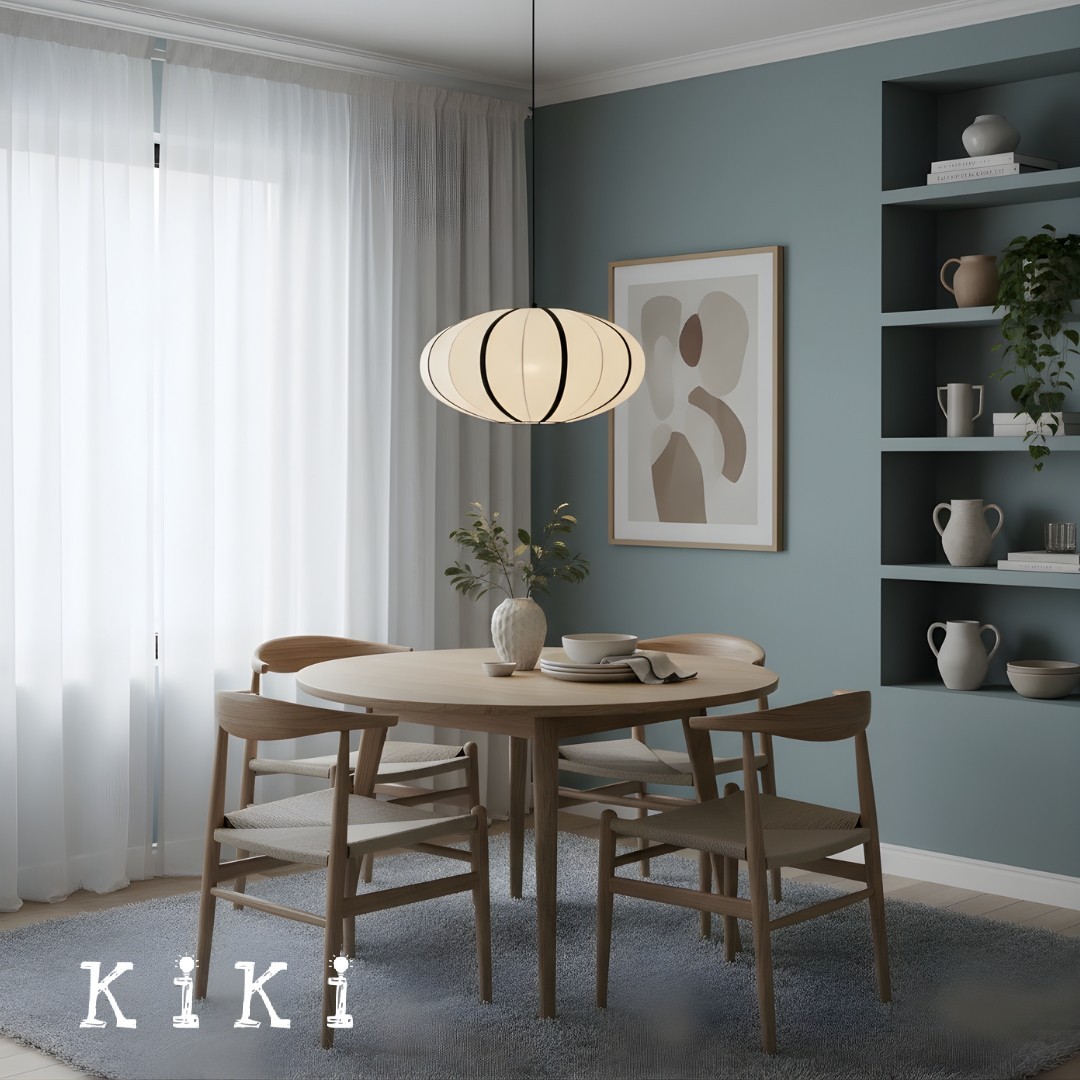 Ribbon Fabric Pendant Light – Elegant Lantern Light for Dining & Living K173