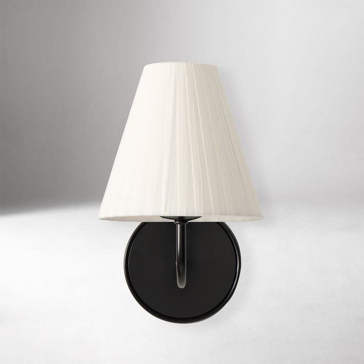 Fibura Elegant Linen Shade Wall Lamp - Contemporary Lighting for Hallway and Bedroom K1408