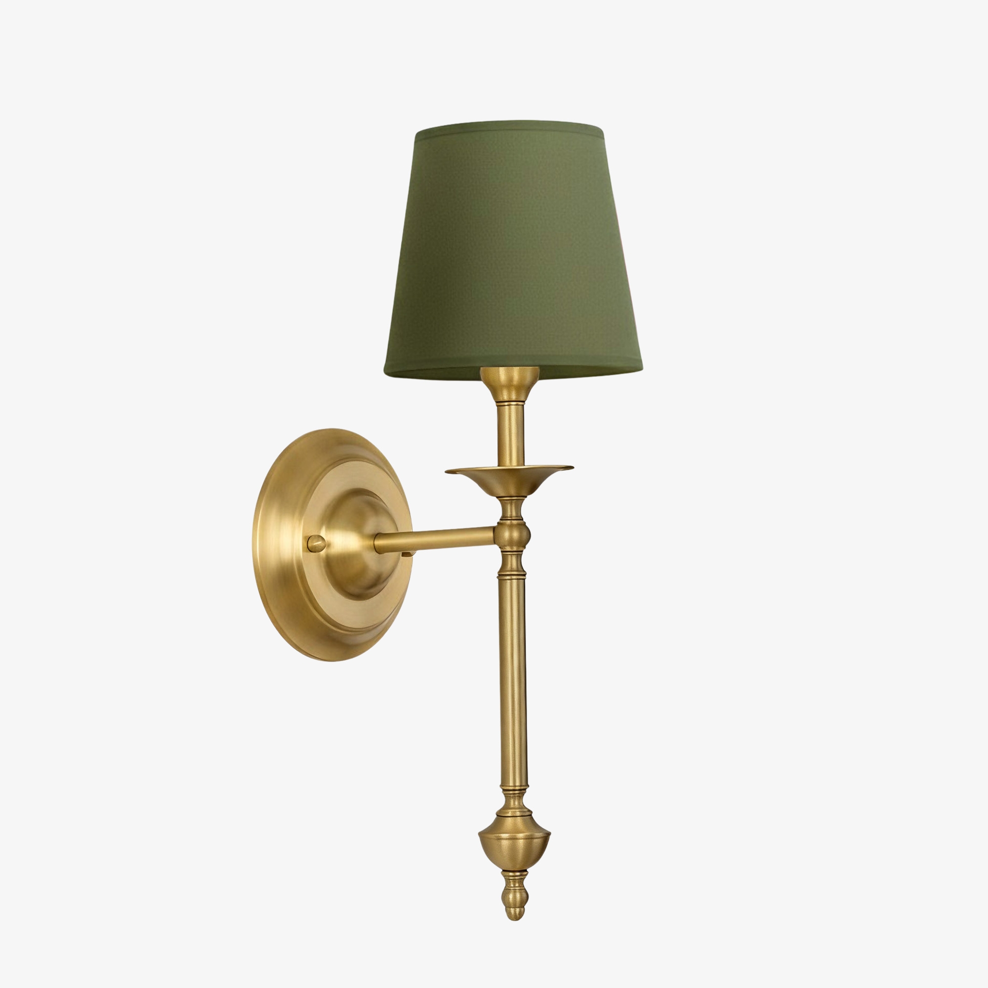 Arcuma Fabric Wall Sconce - Modern Copper Wall Light for Hallway K2353