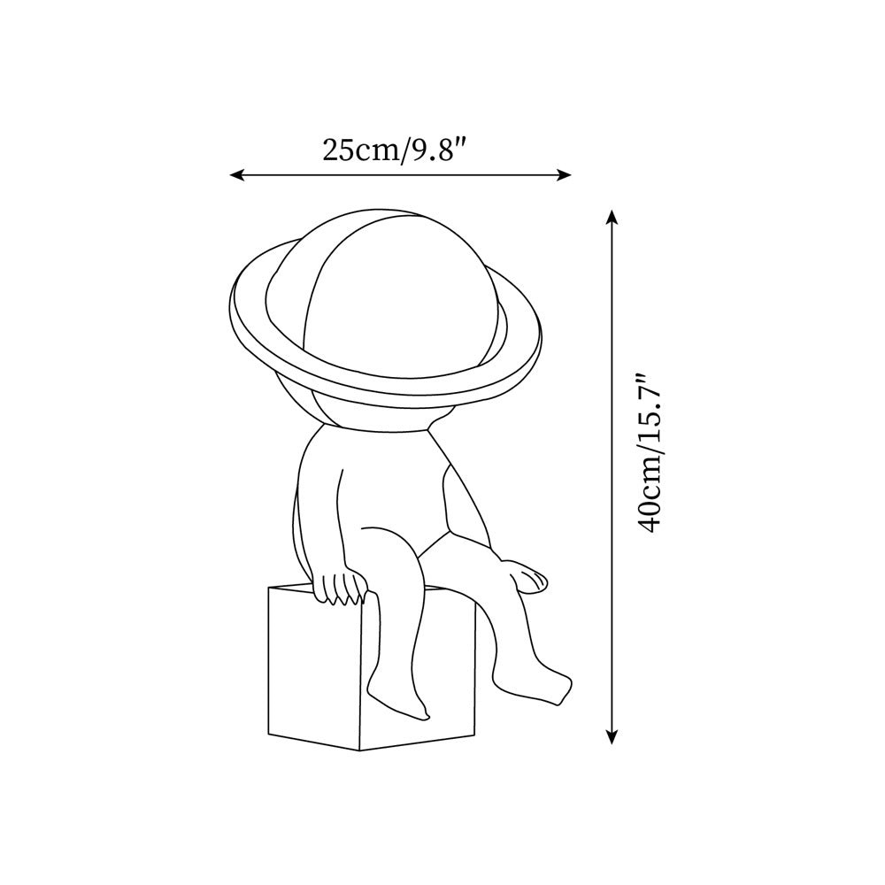 Modern Space Astronaut Resin Table Lamp K245