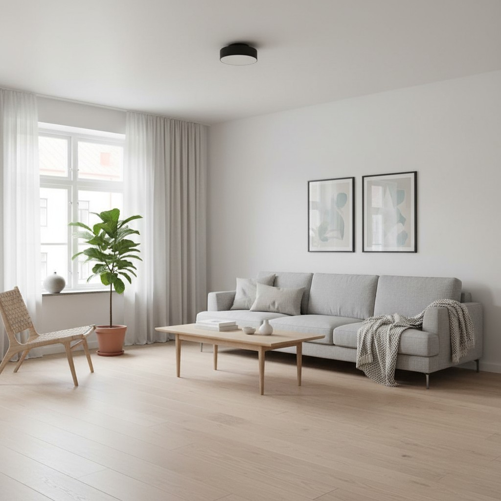 Minimalist Round LED Ceiling Lamp – Contemporary Bobber Design For Home Decor K945