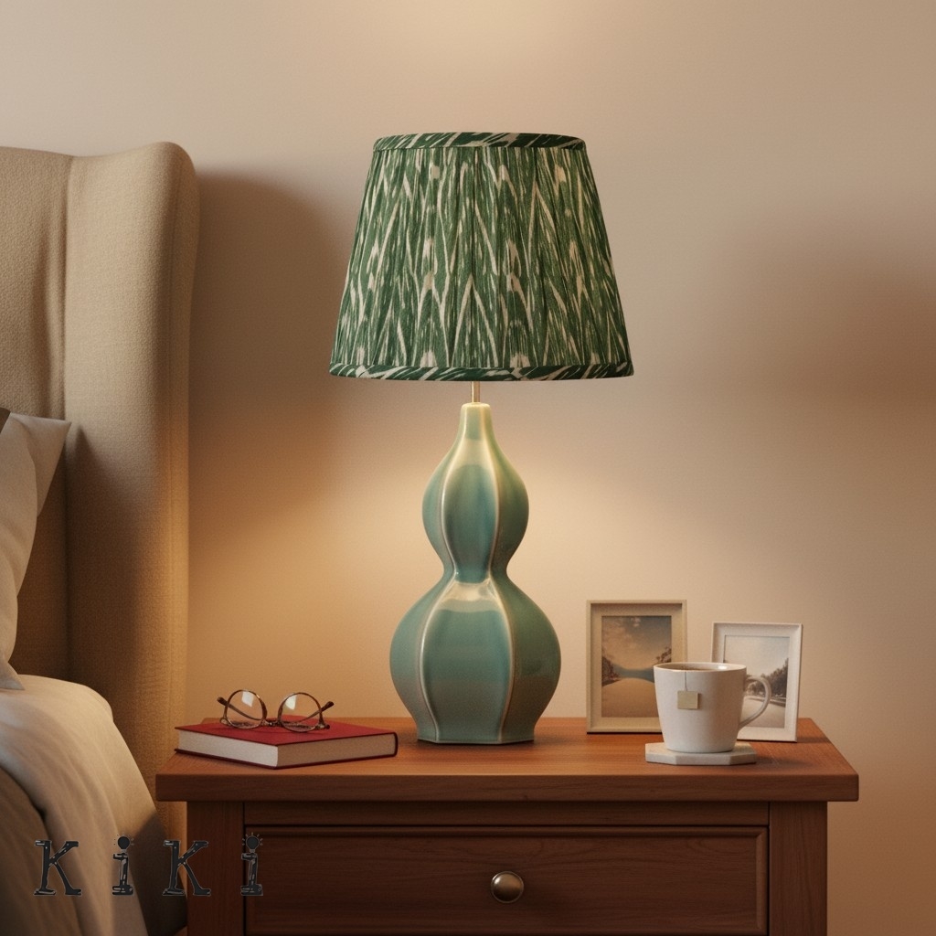 Thalune Coastal Modern Table Lamp with Textured Ceramic Design for Living Spaces K2170