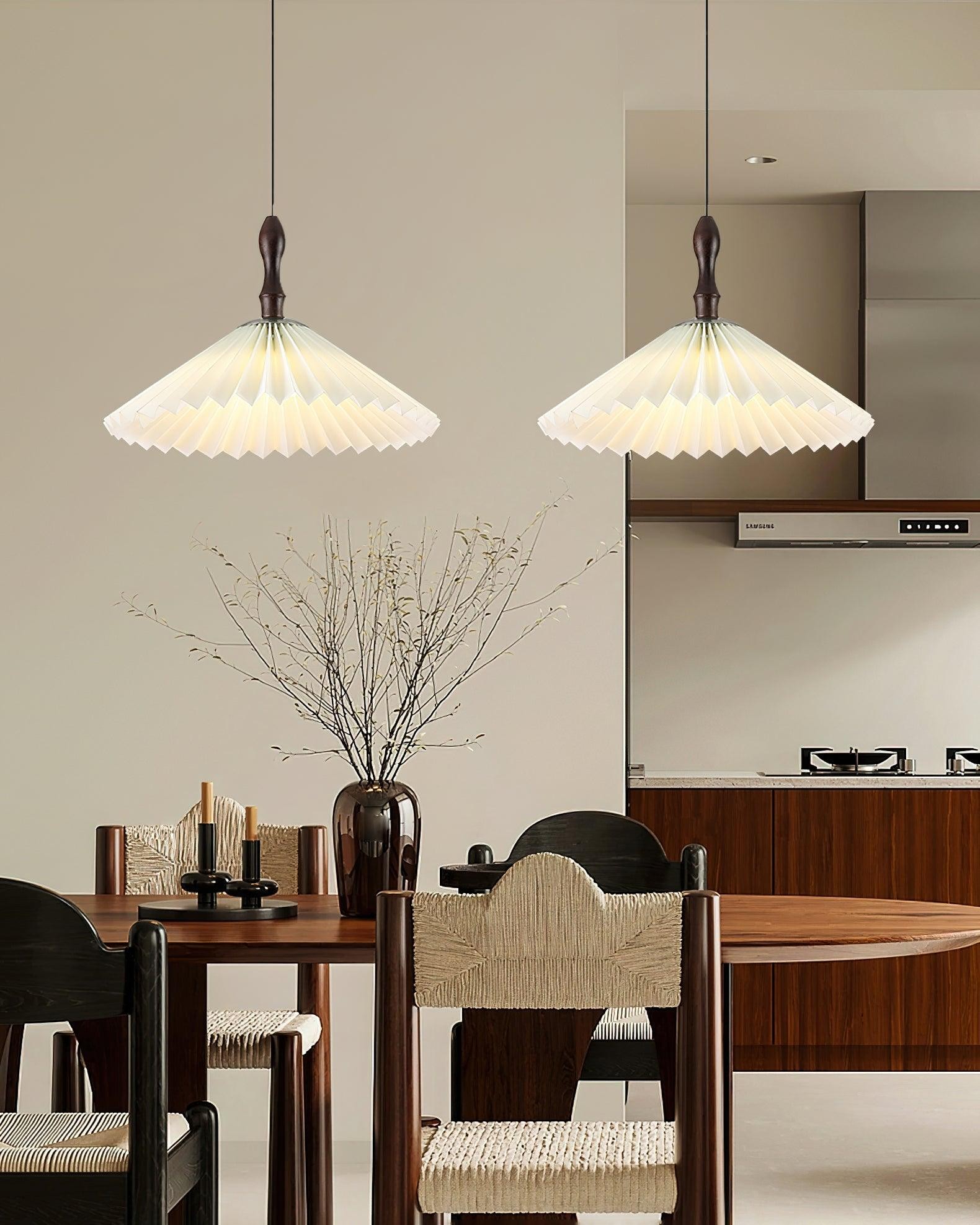 Simple White Flower Paper Pendant Lamp K386