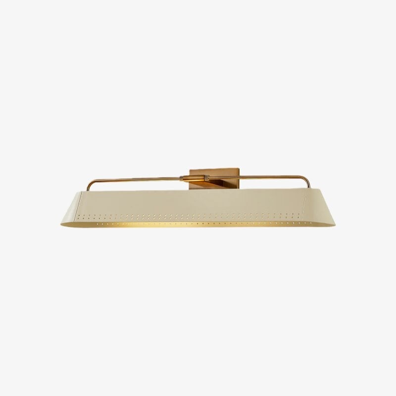 Libris Wall-Mounted Picture Light - Modern Steel Frame with Soft Sand Shade for Entryway & Dining K2183