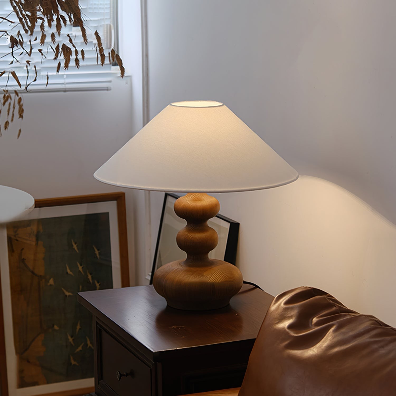Nordic Retro Solid Wood Table Lamp K340