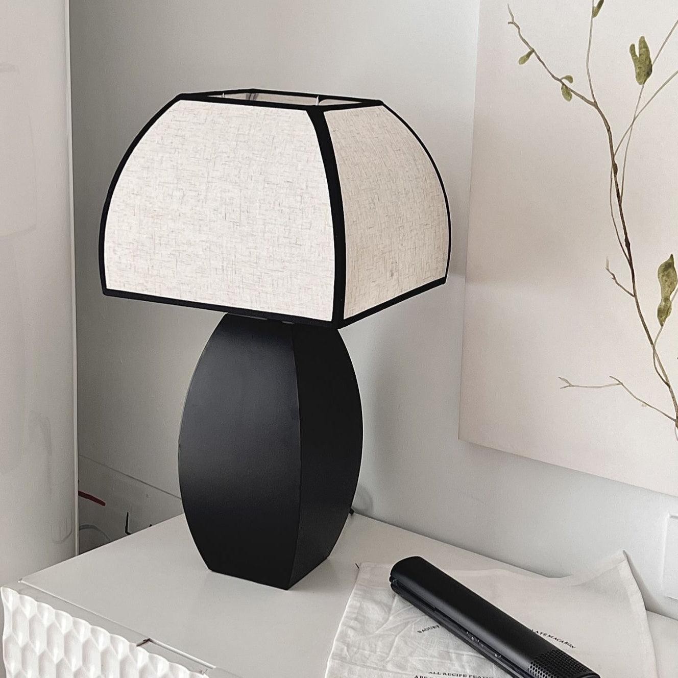 Retro Metal Mushroom Fabric Table Lamp K430