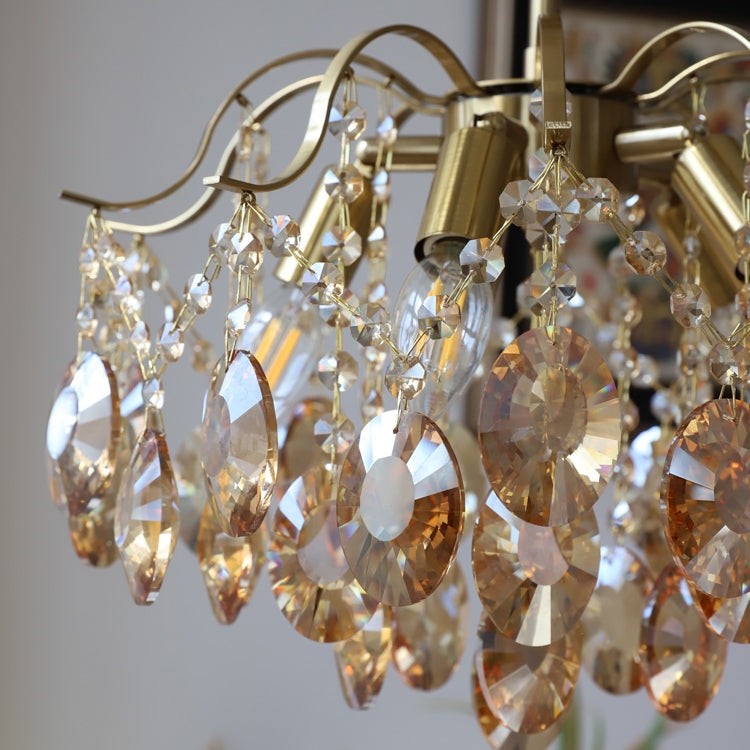 Vintage Sumptuous Teardrop Crystal Chandelier K1279