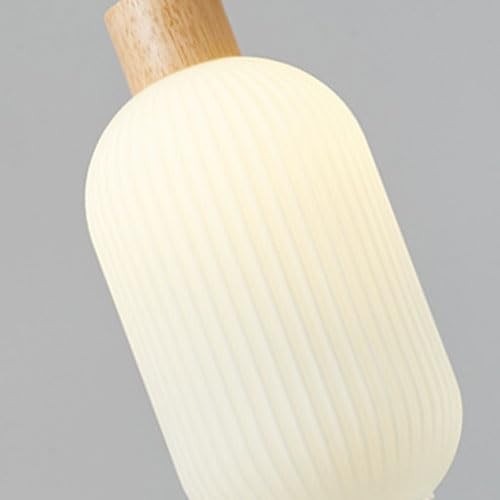 Nordic White Lantern-Like Glass Pendant Lamp K546