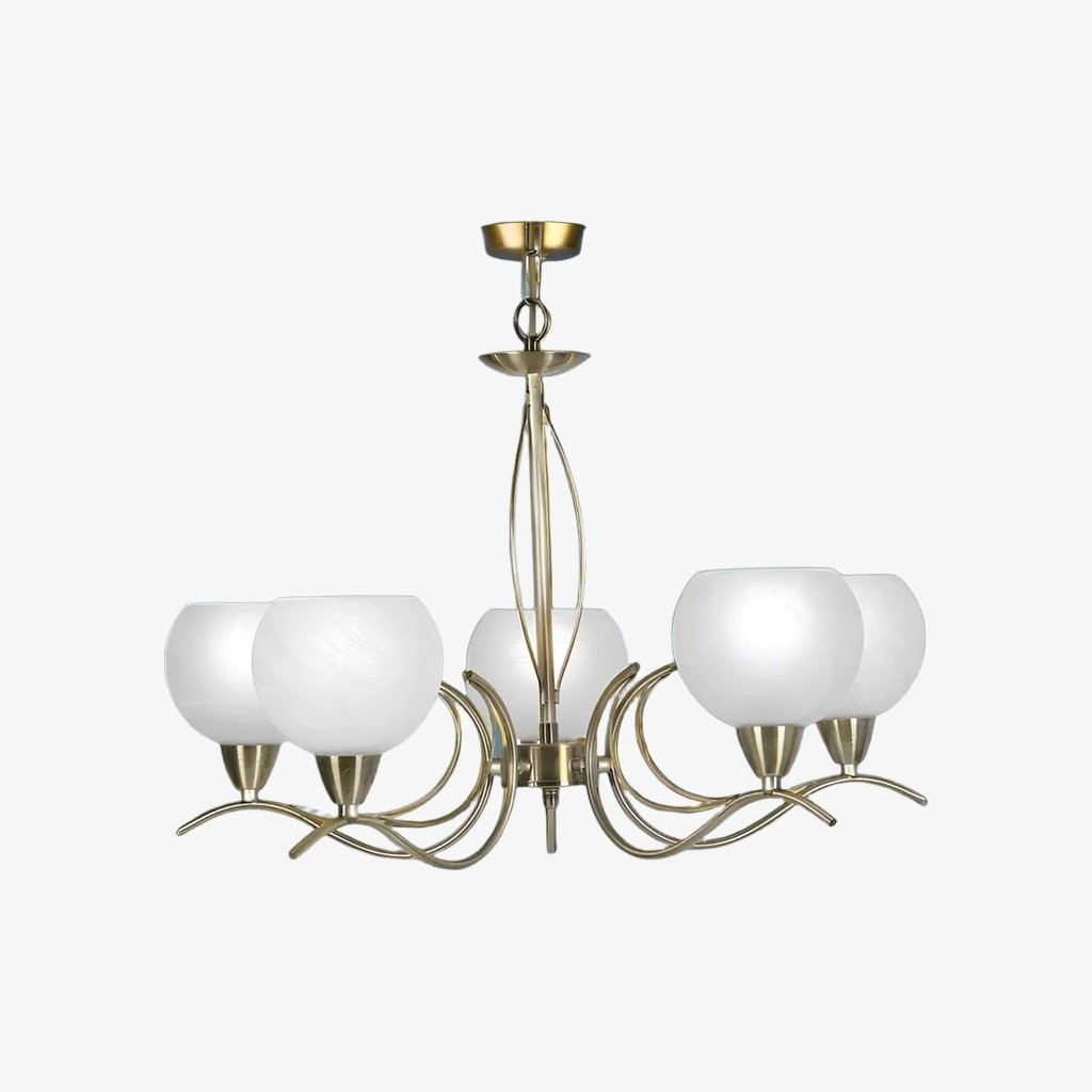 Armicora Multiple Lights Antique Chandelier - Elegant Metal Finish for Dining Rooms or Living Areas K1908