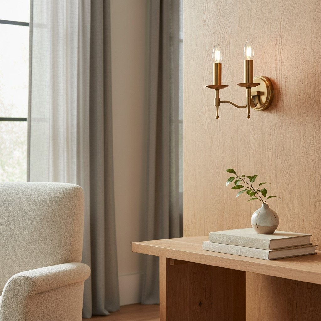 Tela Classic Wall Sconce Metal Wall Light - Elegant Wall Sconce Ideal for Hallway K1793