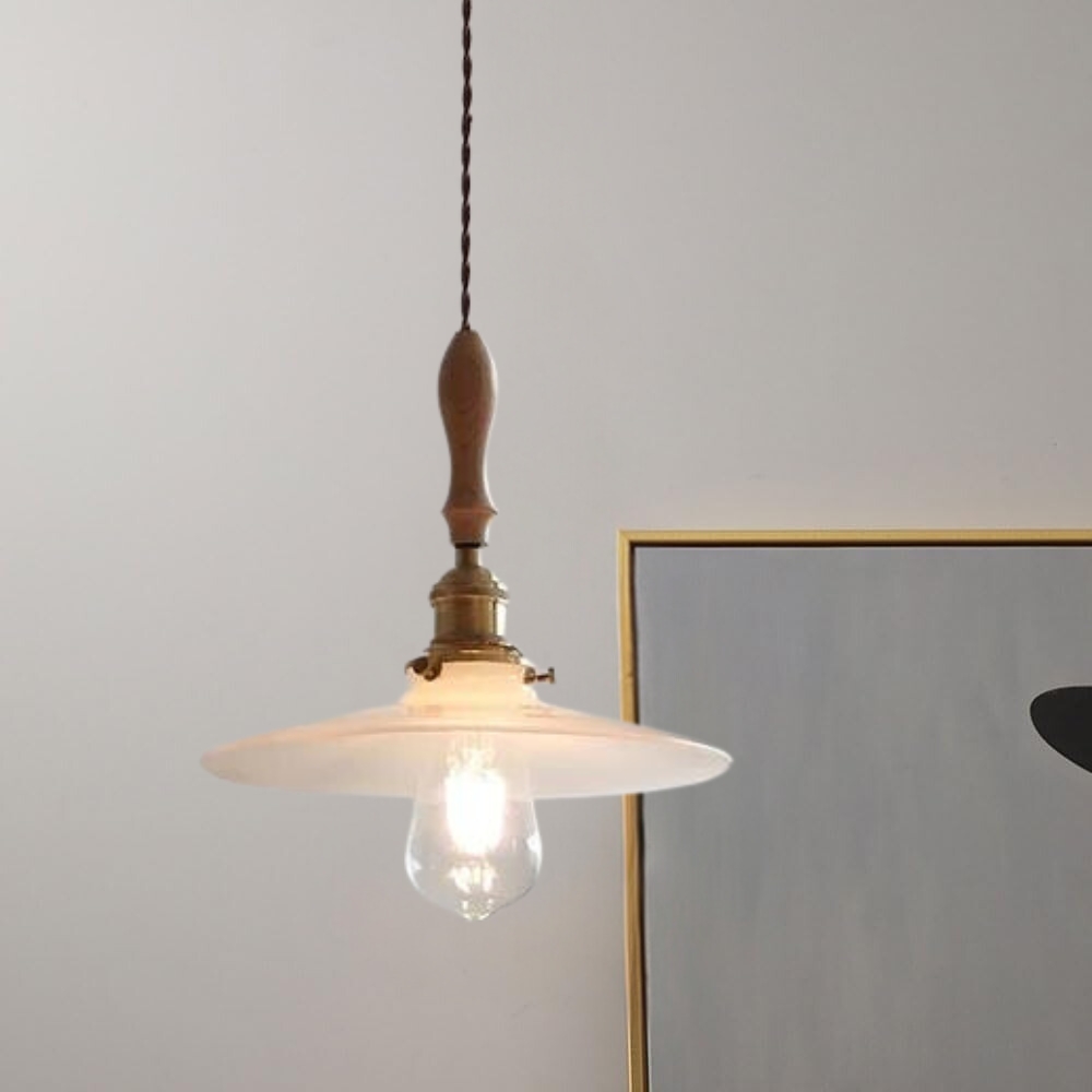 Japandi Elegance Velvet Pendant Light D871