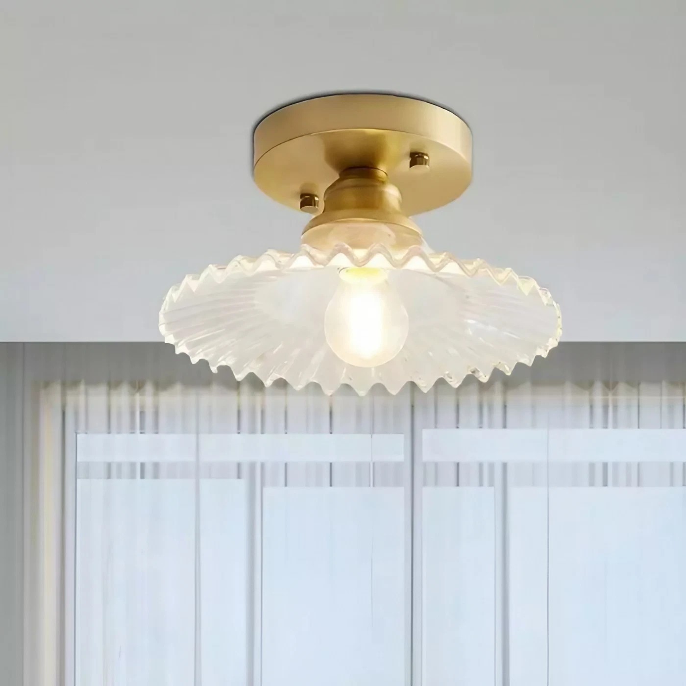 Vintage Design Stained Glass Ceiling Light K82