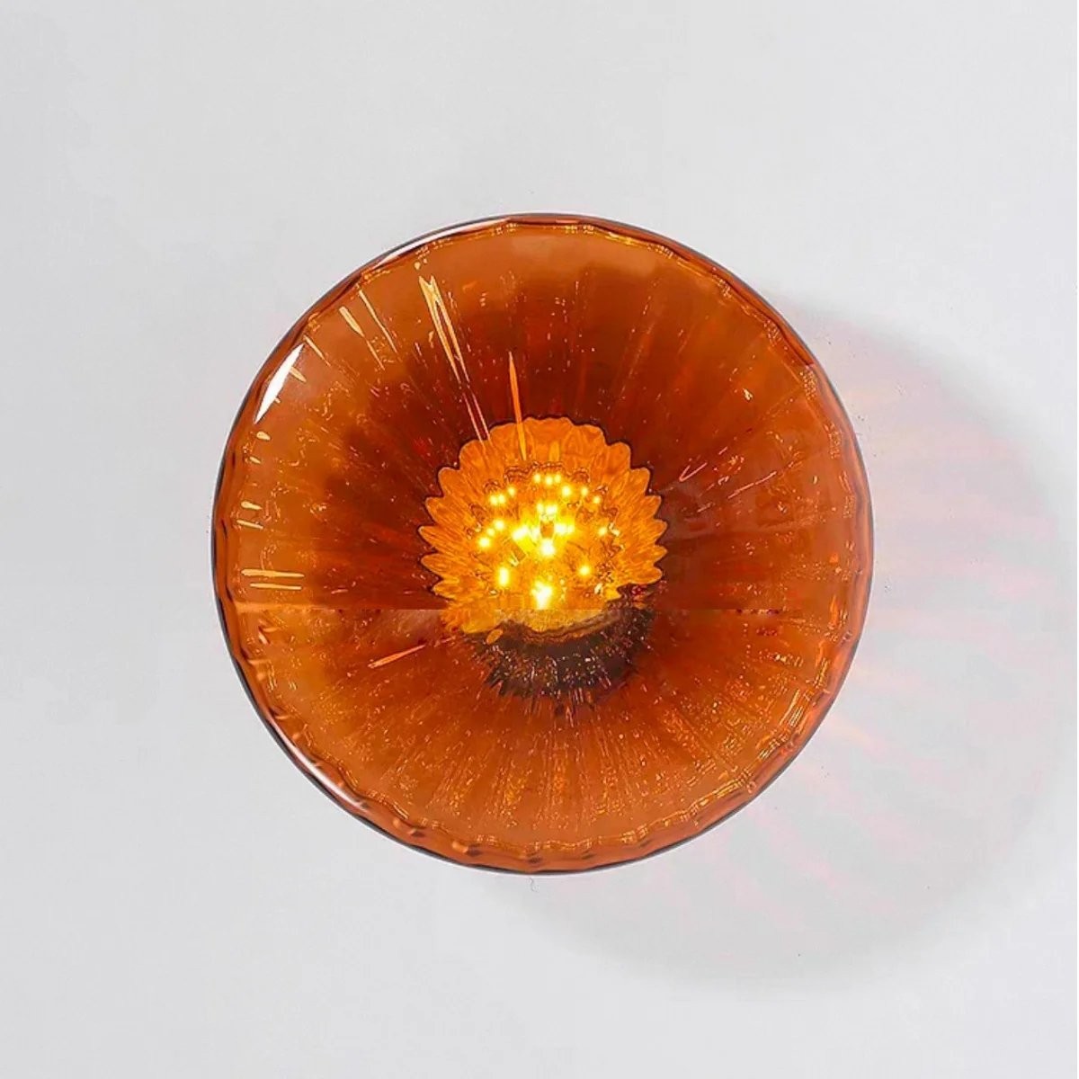 Ripplara Textured Glass Retro Ceiling Lamp - Decorative Flush Mount for Hallway K2155