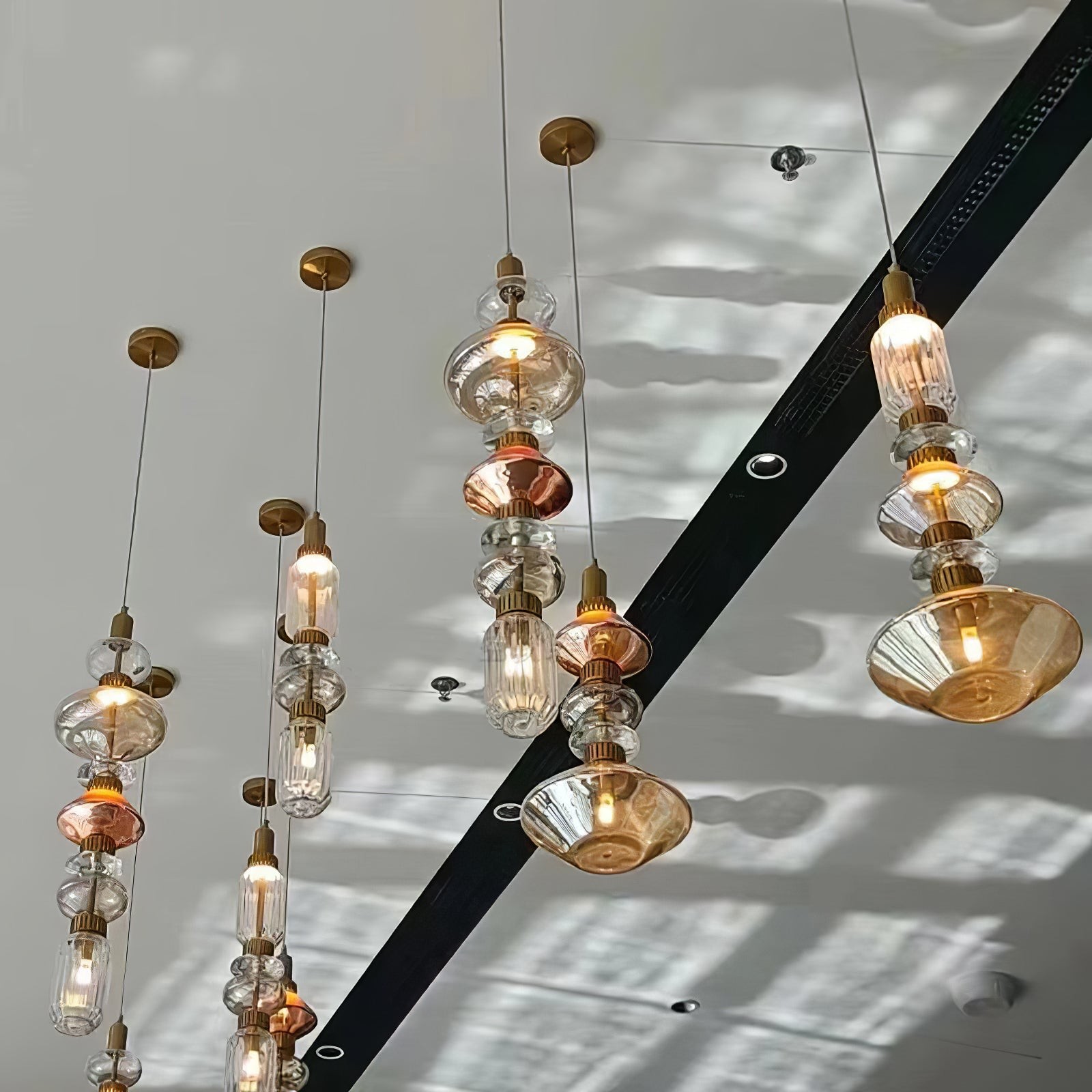 Modern Elegant Ballet Glass Pendant Light K904
