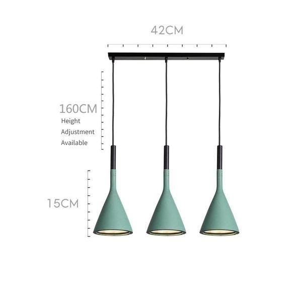 Minimalist Aplomb Pendant Light - Cement Cone Pendant Light for Kitchen Island