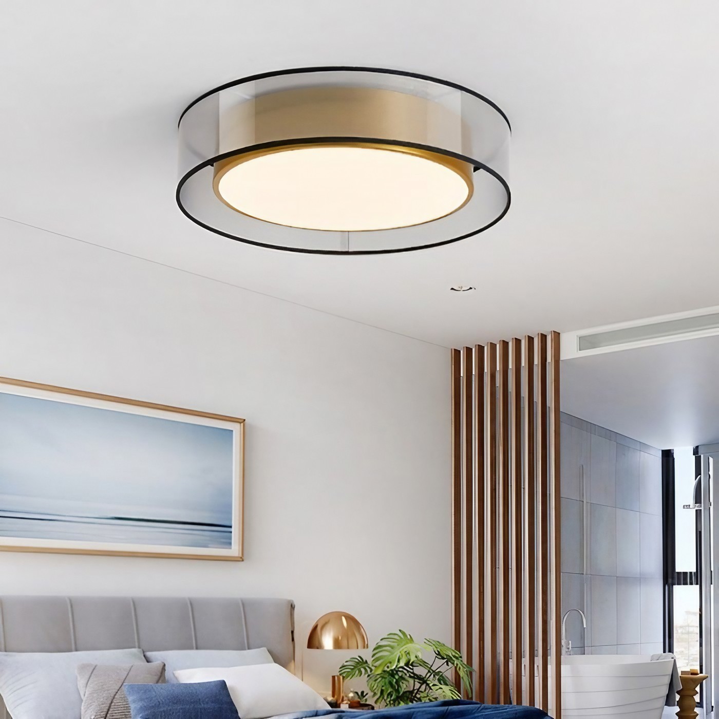 Scandinavian Unique Luxury Round LED Ceiling Lamp K811