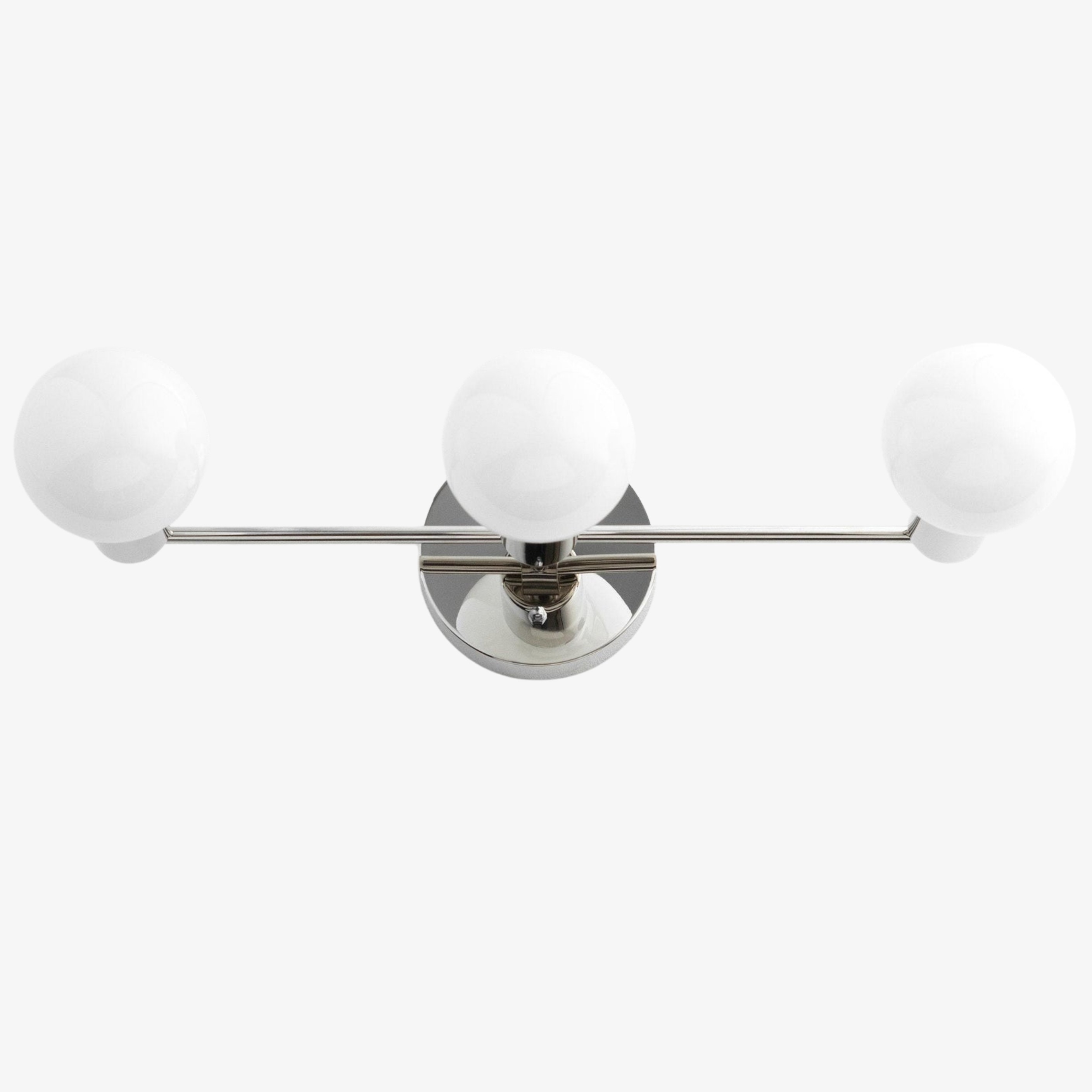Glorica Glass Mid Century Modern Vanity Light - 3 Light Wall Fixture K1548