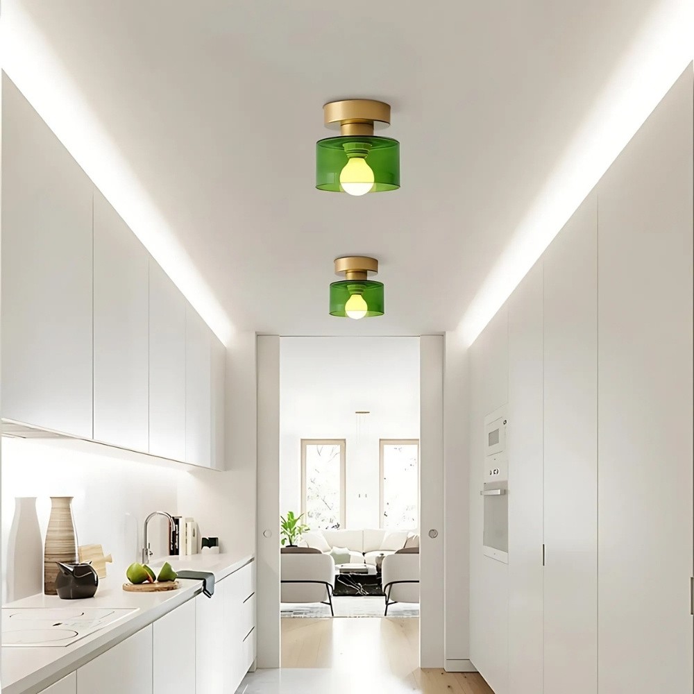 Morandi Cylinder Ceiling Light - Minimalist Flush Mount for Indoor Spaces K893