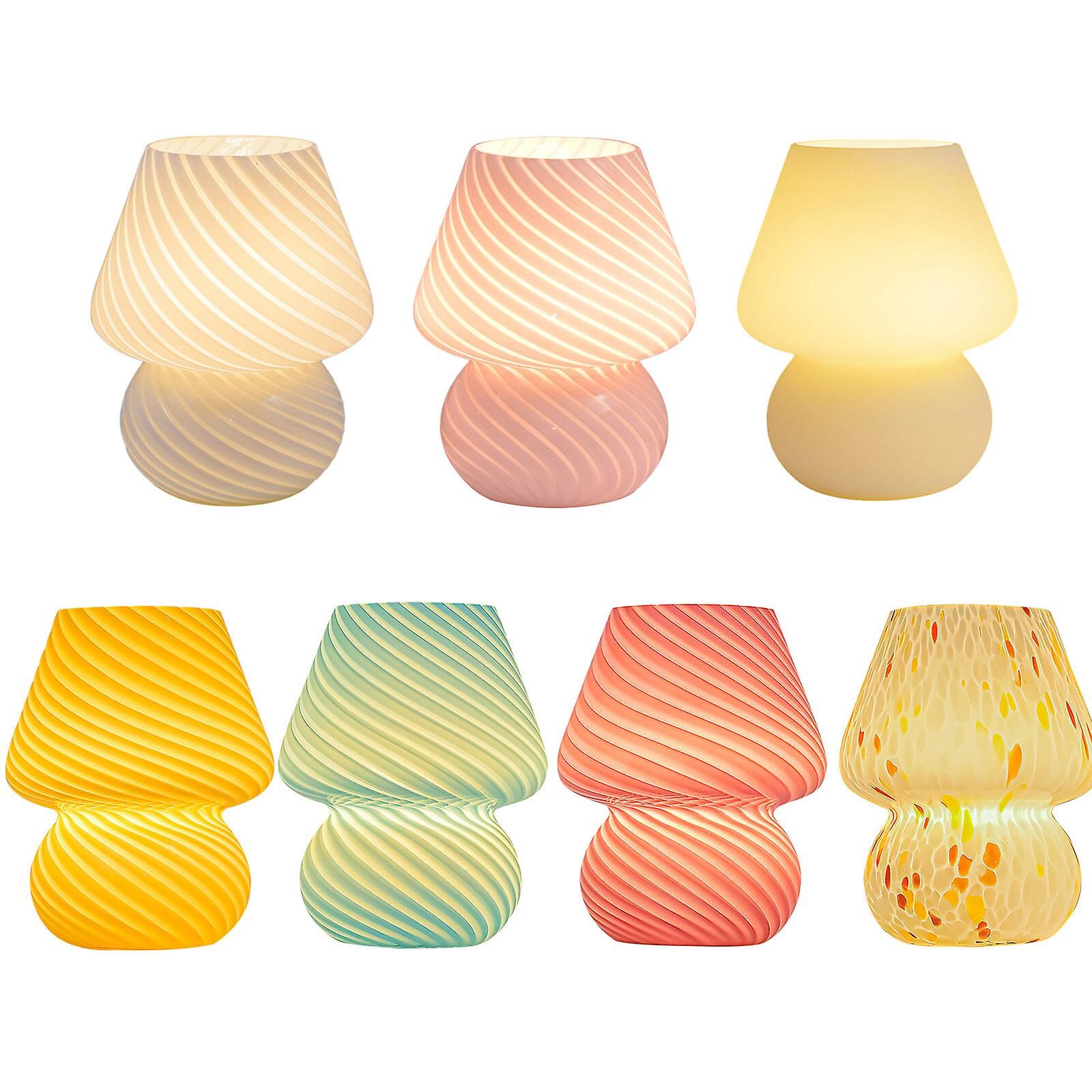 Nordic Macaron Mushroom Glass Table Lamp K54