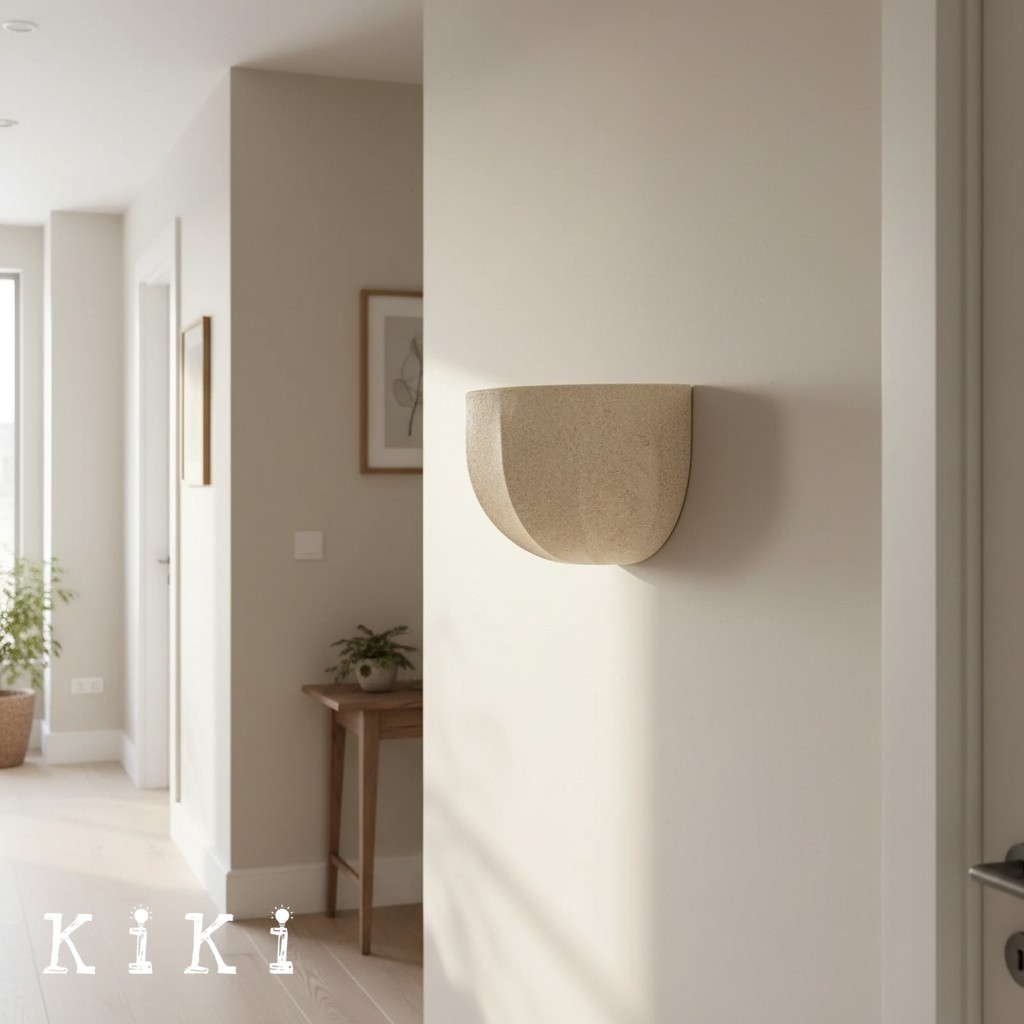 Loomis Elegant Linen Wall Sconce - Art Deco Inspired Wall Light for Living Room Bedroom K2212