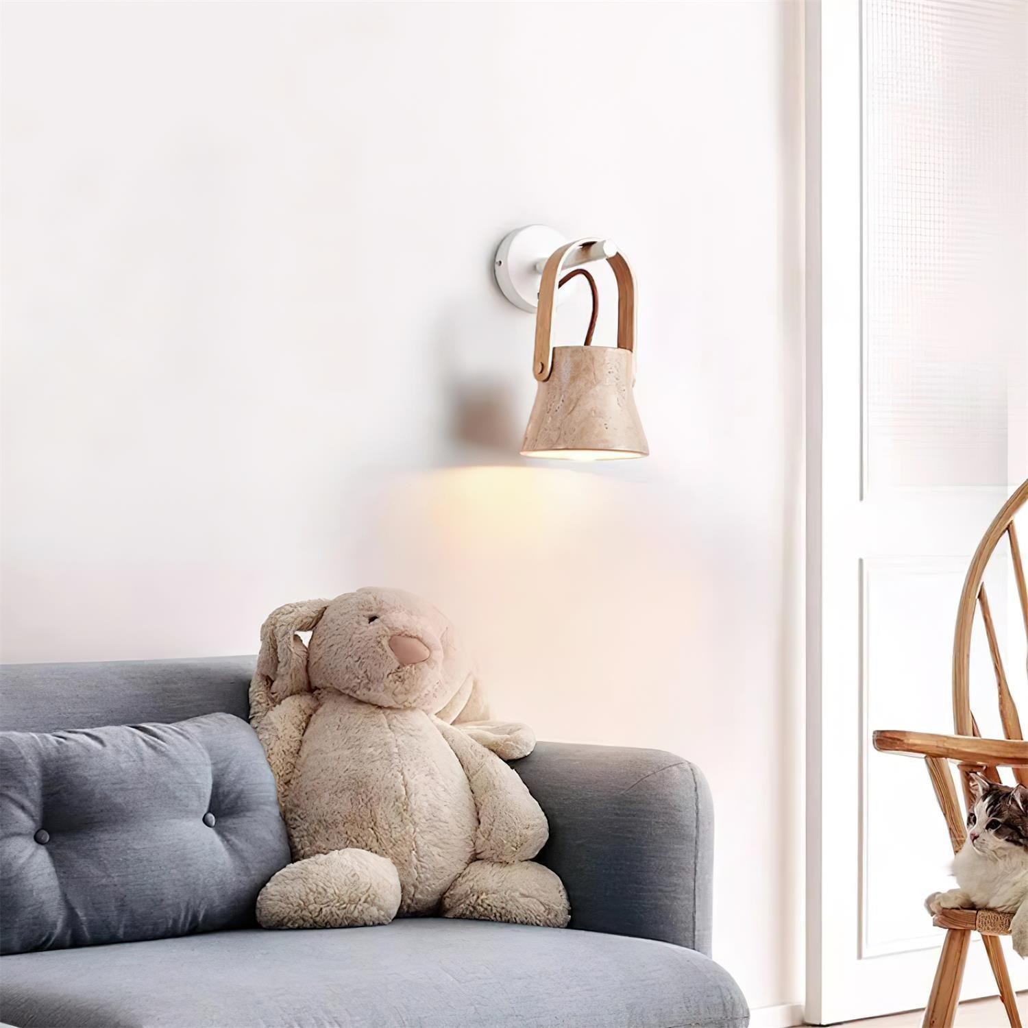 Personalized Creative Curved Portable Wall Lamp K298