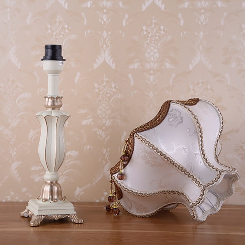 Palace Floral Resin Carved Base Table Lamp K712