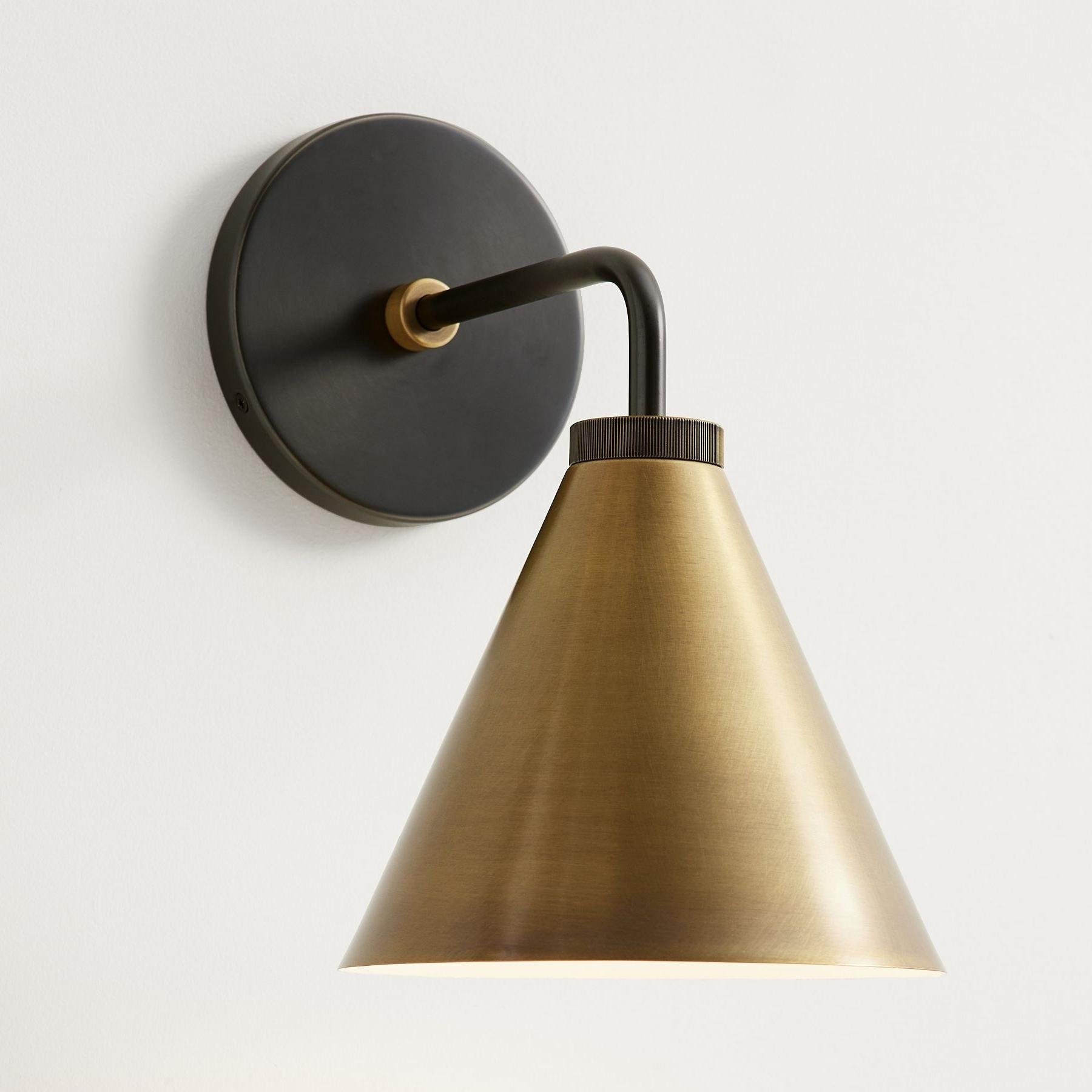Retro Metal Cone Tapered Sconce Light K847