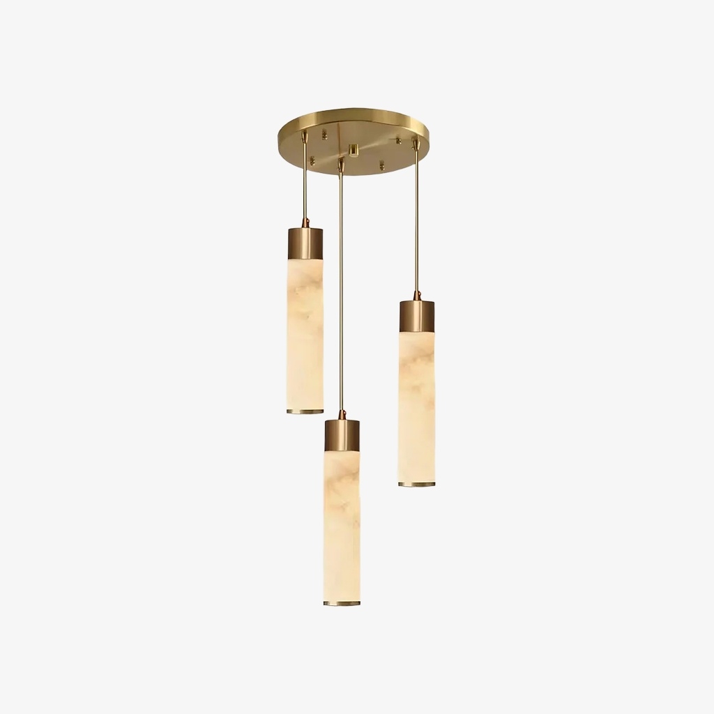 Solaryx Minimal Cylindrical Silhouette Pendant Light - Modern Style Lamp for Kitchen or Dining Room K2300