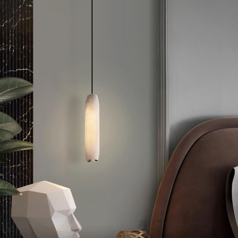 Alabaster Flute Pendant Light D436