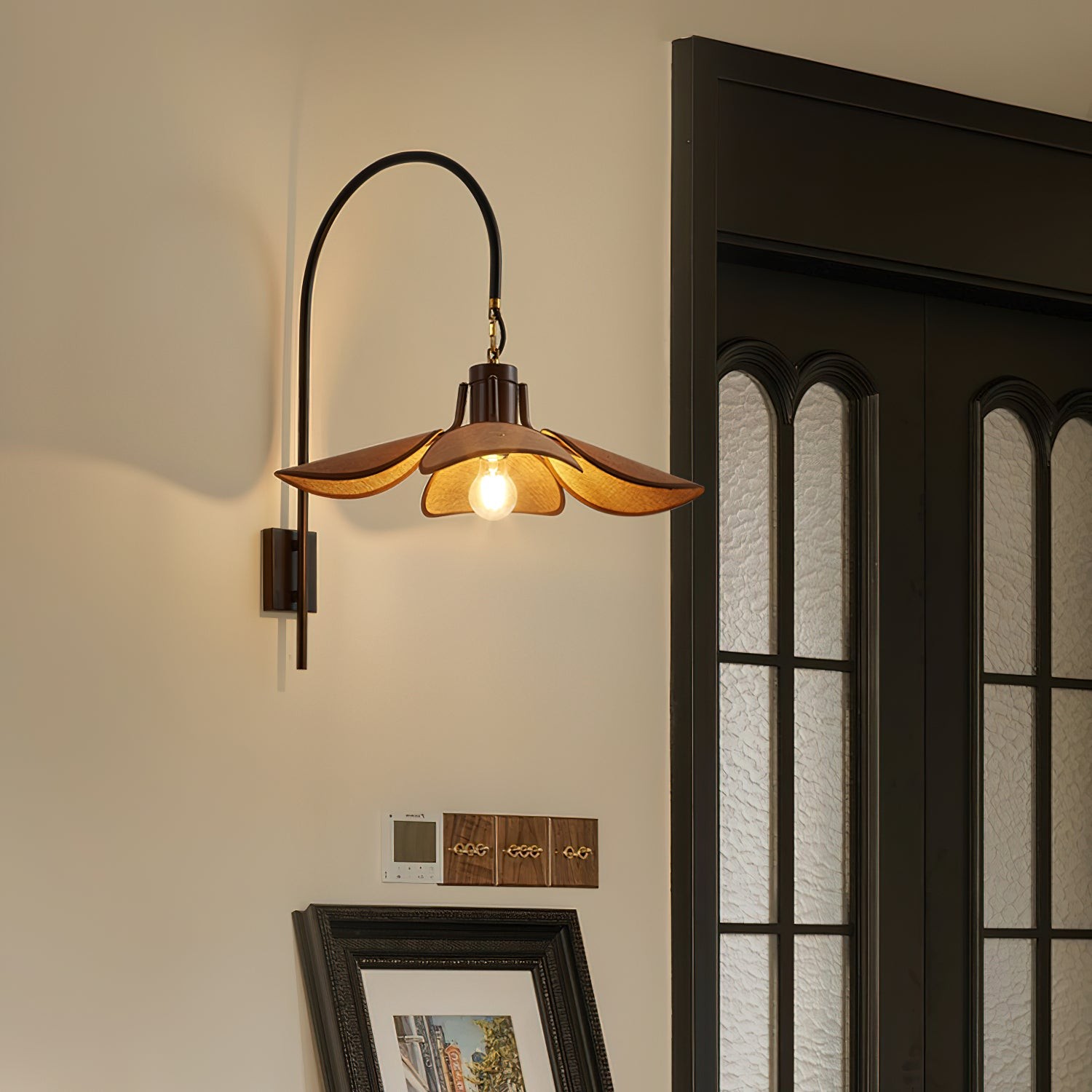 Retro Wabi-Sabi Style Petal Bloom Wall Lamp K587