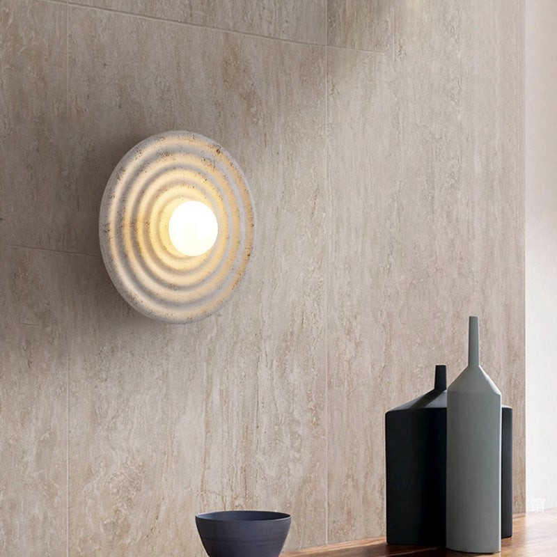 Japanese Wabi-sabi Round Indoor Wall Lamp K760