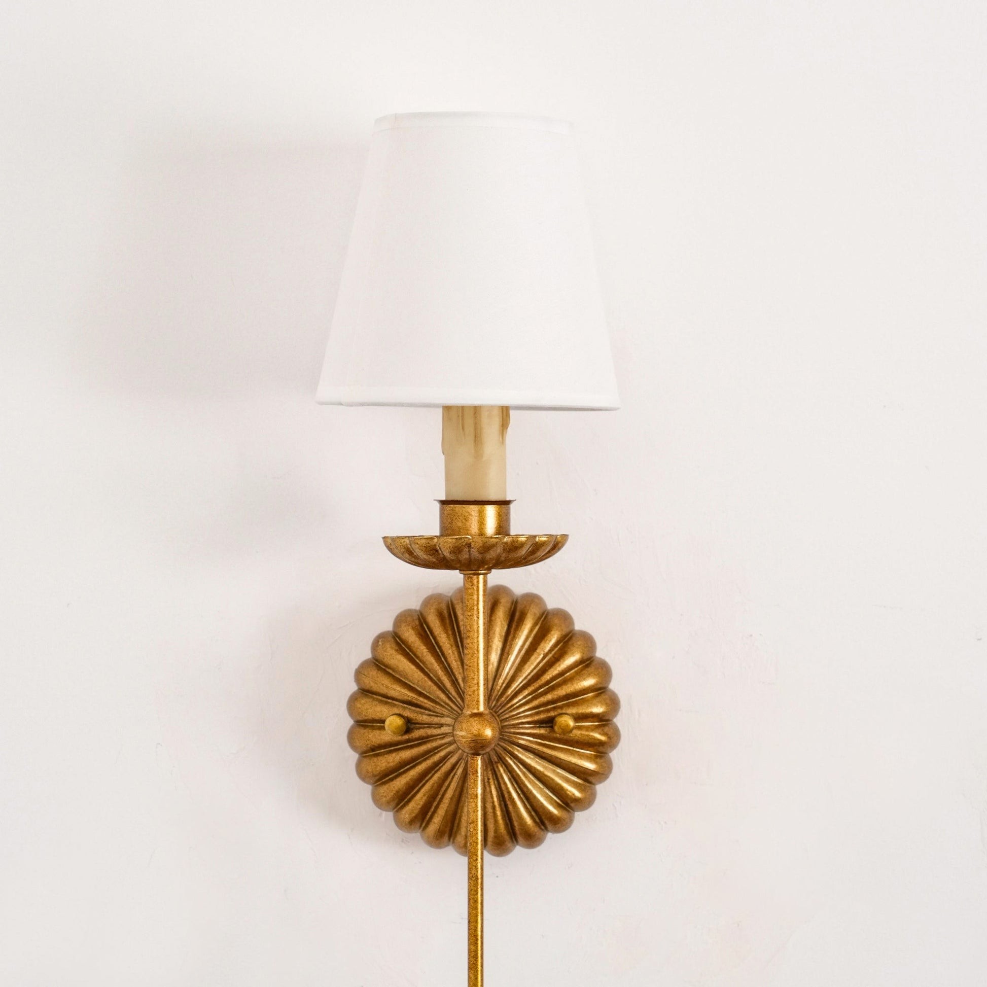 Catina Metal Wall Sconce with Fabric Shade – Stylish Accent Lighting for Home K1181