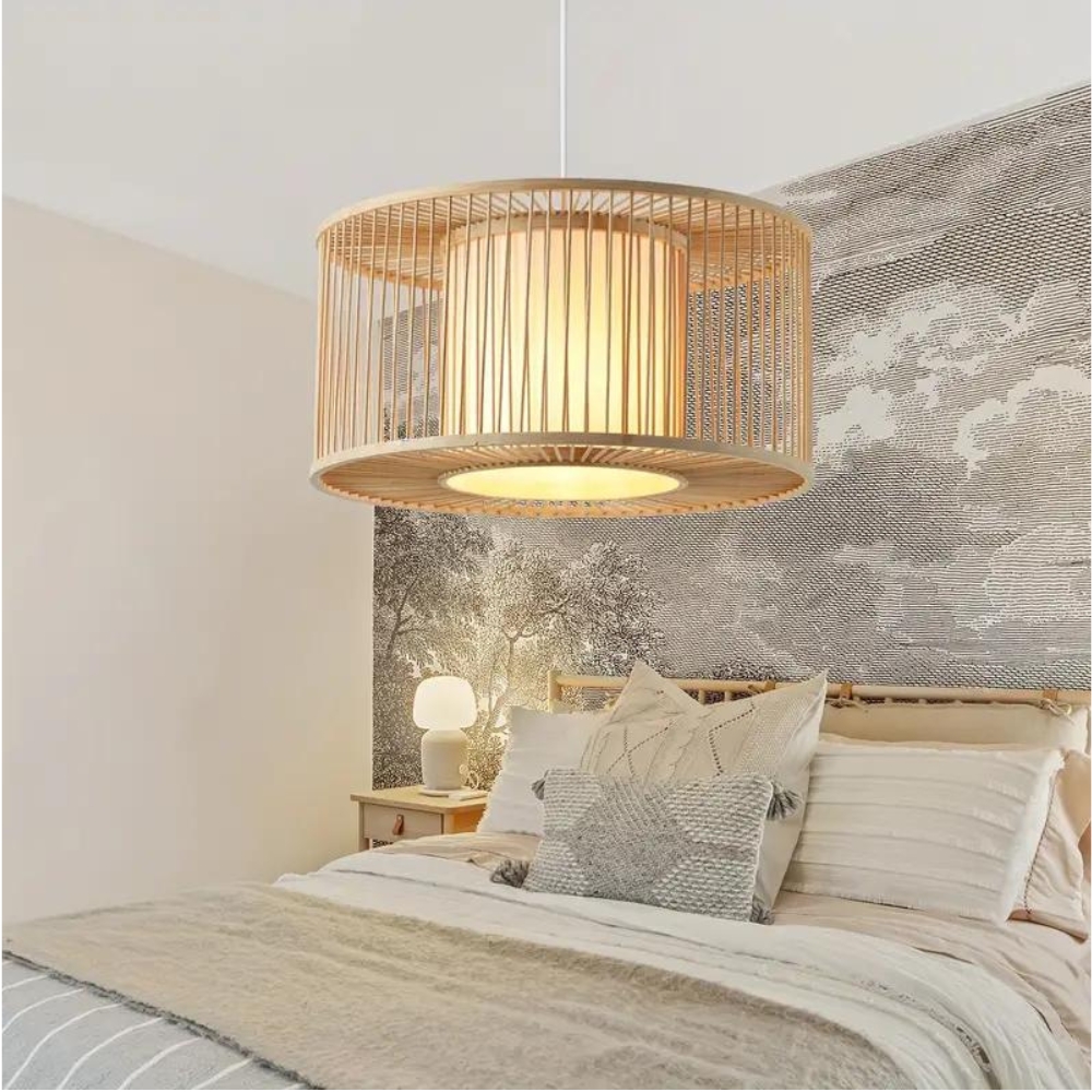 Night Butterfly Bamboo Pendant Light D900